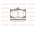 Sada brzdových destiček, kotoučová brzda KAWE 0890 00