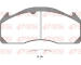 Sada brzdových destiček, kotoučová brzda KAWE JCA1033.00