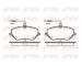 Sada brzdových destiček, kotoučová brzda KAWE 1101 04