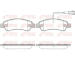 Sada brzdových destiček, kotoučová brzda KAWE 1238 02