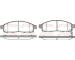 Sada brzdových destiček, kotoučová brzda KAWE 1242 01