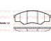 Sada brzdových destiček, kotoučová brzda KAWE 1266 00