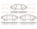 Sada brzdových destiček, kotoučová brzda KAWE 1524 02