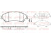 Sada brzdových destiček, kotoučová brzda KAWE 1589 02