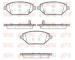 Sada brzdových destiček, kotoučová brzda KAWE 1686 12