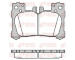 Sada brzdových destiček, kotoučová brzda KAWE 1791 00