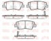 Sada brzdových destiček, kotoučová brzda KAWE 1807 02