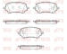 Sada brzdových destiček, kotoučová brzda KAWE 1885 00