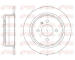 Brzdový kotouč KAWE 6197 00