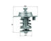 Termostat, chladivo MAHLE TX 95 83D
