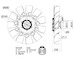 Větrák, chlazení motoru MAHLE CFF 480 000S