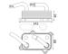 Olejový chladič, motorový olej MAHLE CLC 24 000S