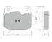 Sada brzdových destiček, kotoučová brzda fri.tech. 015.1