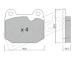 Sada brzdových destiček, kotoučová brzda fri.tech. 015.3