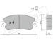 Sada brzdových destiček, kotoučová brzda fri.tech. 035.1