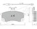 Sada brzdových destiček, kotoučová brzda fri.tech. 064.1