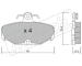 Sada brzdových destiček, kotoučová brzda fri.tech. 097.2