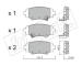 Sada brzdových destiček, kotoučová brzda fri.tech. 1009.0