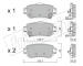 Sada brzdových destiček, kotoučová brzda fri.tech. 1035.0