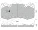 Sada brzdových destiček, kotoučová brzda fri.tech. 1048.0