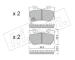 Sada brzdových destiček, kotoučová brzda fri.tech. 1054.0