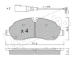 Sada brzdových destiček, kotoučová brzda fri.tech. 1056.0