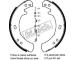 Sada brzdových čelistí, parkovací brzda fri.tech. 1092.311K