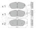 Sada brzdových destiček, kotoučová brzda fri.tech. 1094.0