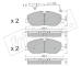 Sada brzdových destiček, kotoučová brzda fri.tech. 1094.1