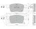 Sada brzdových destiček, kotoučová brzda fri.tech. 1115.0