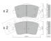 Sada brzdových destiček, kotoučová brzda fri.tech. 1186.0