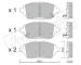 Sada brzdových destiček, kotoučová brzda fri.tech. 1211.0