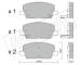 Sada brzdových destiček, kotoučová brzda fri.tech. 1212.0
