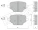 Sada brzdových destiček, kotoučová brzda fri.tech. 1245.0
