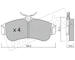 Sada brzdových destiček, kotoučová brzda fri.tech. 125.0