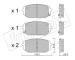 Sada brzdových destiček, kotoučová brzda fri.tech. 1361.0