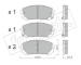 Sada brzdových destiček, kotoučová brzda fri.tech. 1373.0