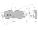 Sada brzdových destiček, kotoučová brzda fri.tech. 145.1