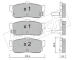 Sada brzdových destiček, kotoučová brzda fri.tech. 200.1