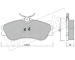 Sada brzdových destiček, kotoučová brzda fri.tech. 226.1