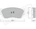 Sada brzdových destiček, kotoučová brzda fri.tech. 255.0