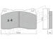 Sada brzdových destiček, kotoučová brzda fri.tech. 297.1