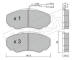 Sada brzdových destiček, kotoučová brzda fri.tech. 334.0
