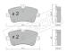 Sada brzdových destiček, kotoučová brzda fri.tech. 351.0