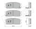 Sada brzdových destiček, kotoučová brzda fri.tech. 367.0