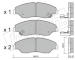 Sada brzdových destiček, kotoučová brzda fri.tech. 385.0
