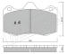 Sada brzdových destiček, kotoučová brzda fri.tech. 407.0