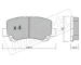 Sada brzdových destiček, kotoučová brzda fri.tech. 434.0