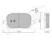 Sada brzdových destiček, kotoučová brzda fri.tech. 444.0