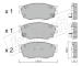 Sada brzdových destiček, kotoučová brzda fri.tech. 491.0